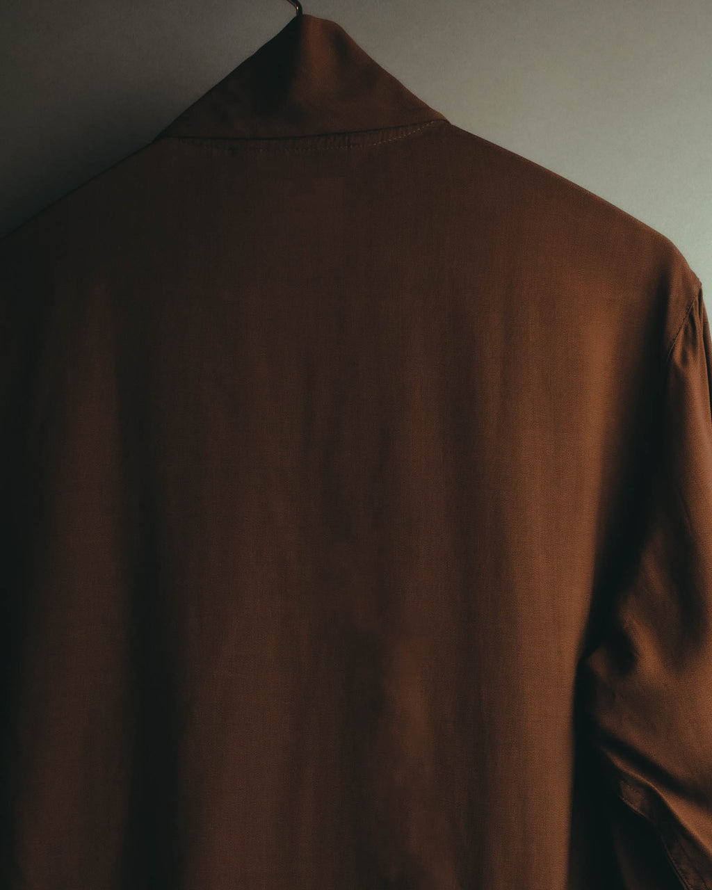 "Christian Dior" 80's  Lustrous silk blend long sleeve shirt