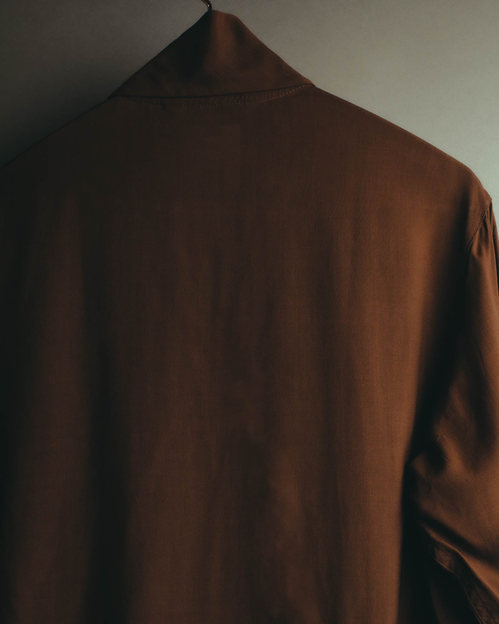 "Christian Dior" 80's  Lustrous silk blend long sleeve shirt