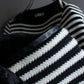 "T by Alexander Wang" Uniform striped ribbed knit pullover