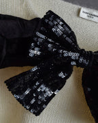 "Saint Laurent" Sequin ribbon design shoulder structure knit