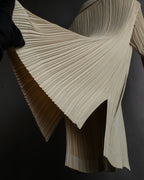 "ISSEY MIYAKE" Fine pleated shirt jacket