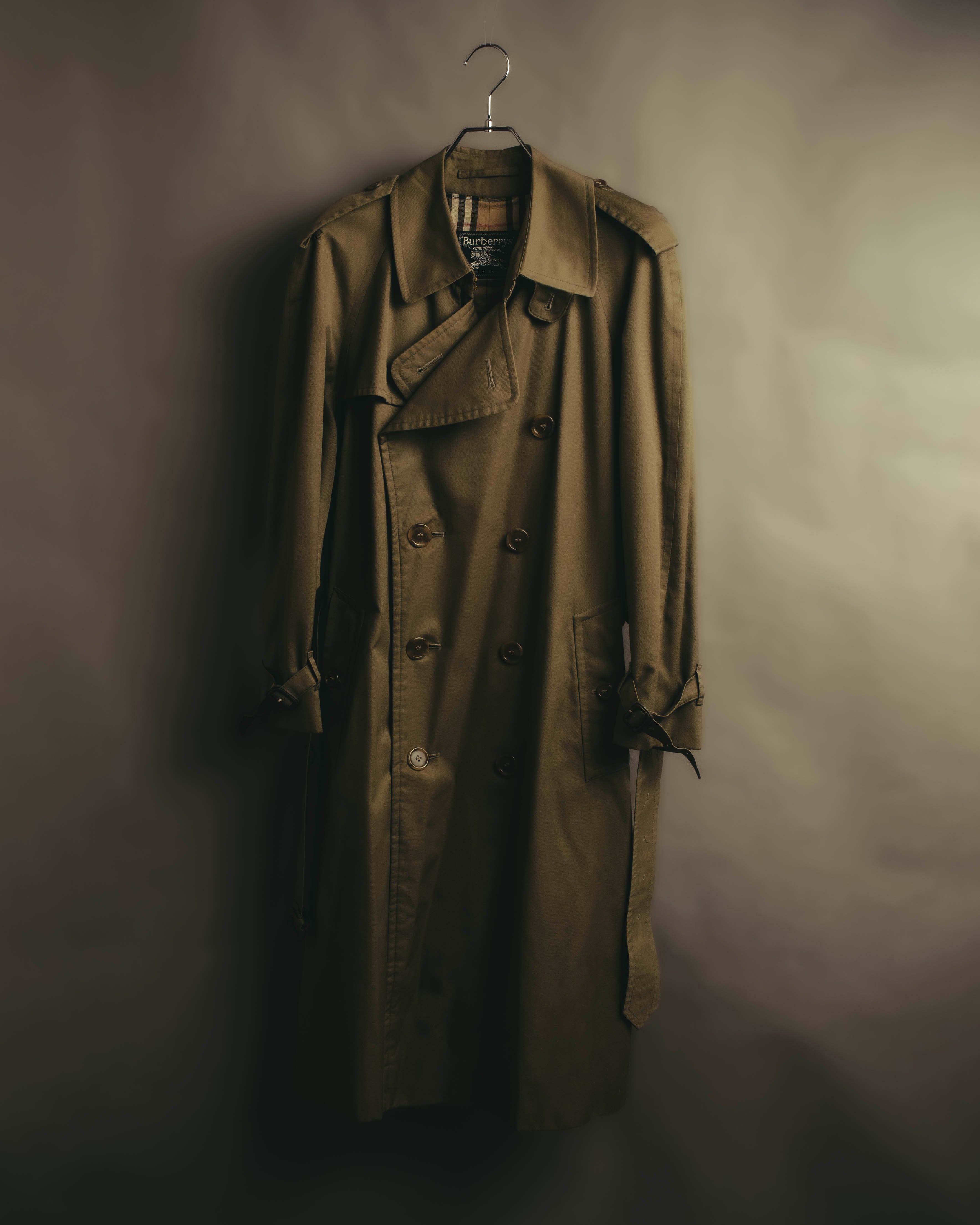 Burberrys” 80's Heritage check long trench coat – MOOD