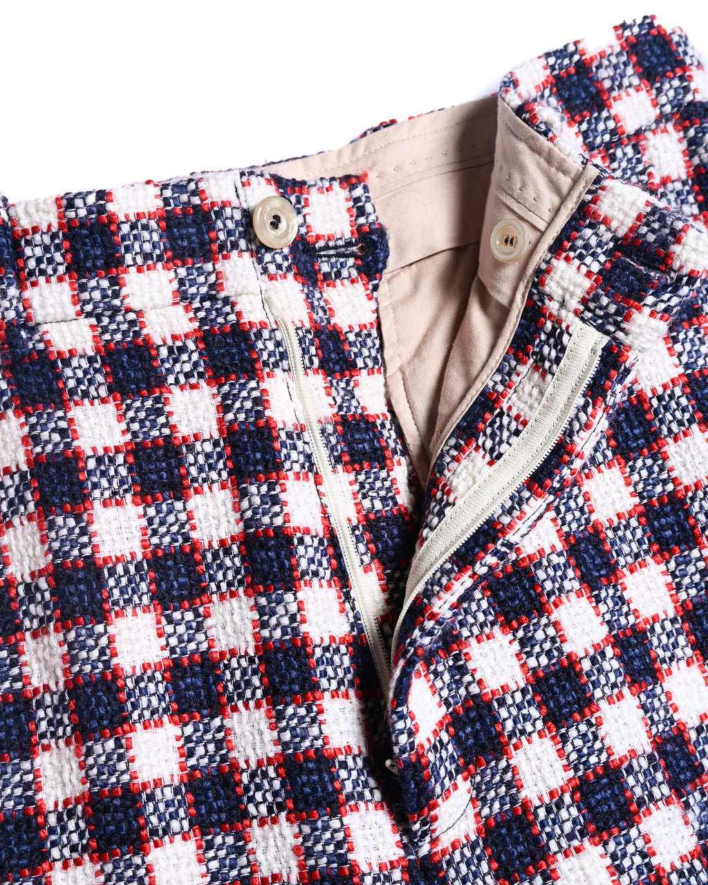GUCCI by Alessandro Michele / Checkered Pattern Tweed Culotte Pants