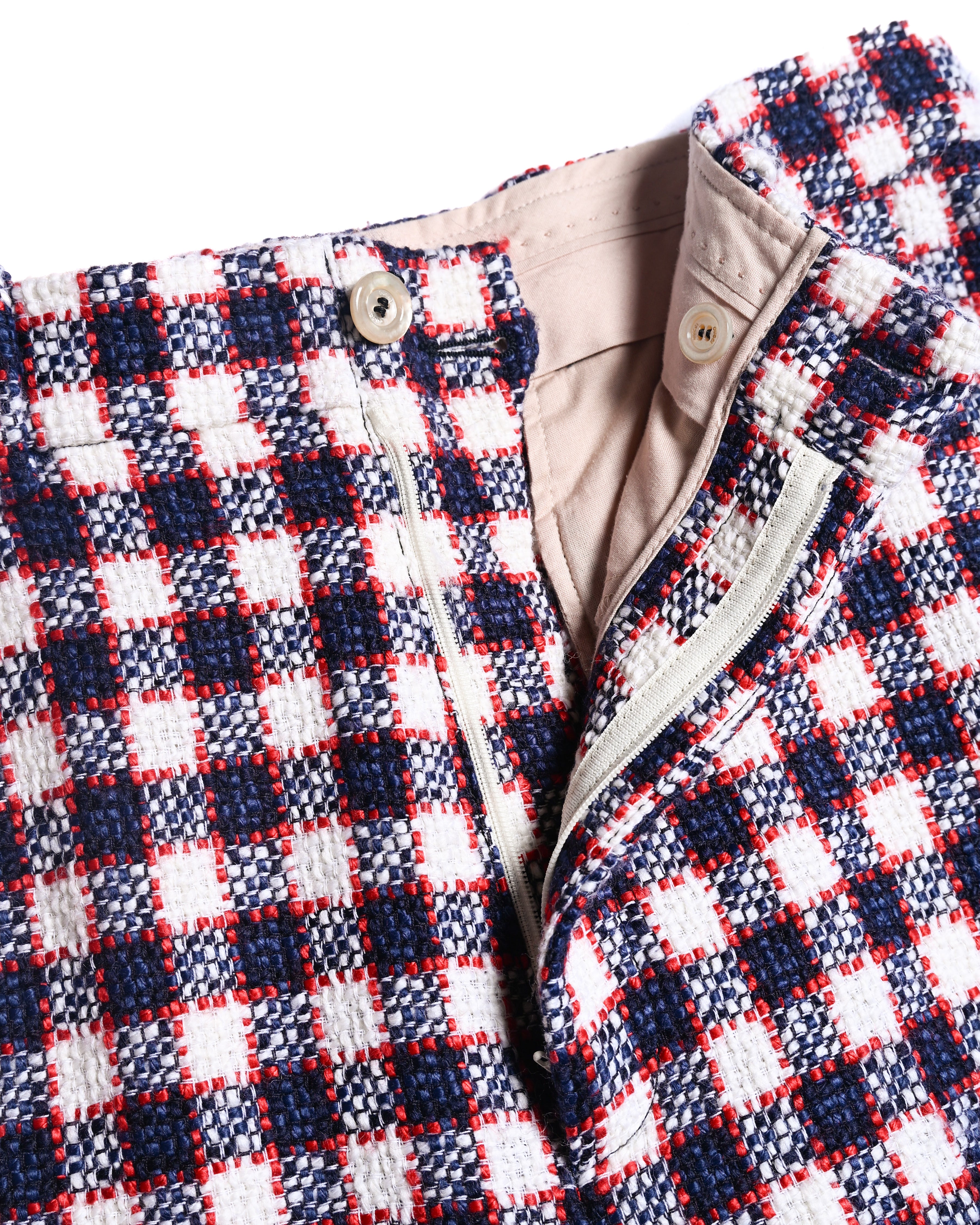 GUCCI by Alessandro Michele / Checkered Pattern Tweed Culotte Pants