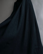 "Christian Dior" Wool draped pleated flared skirt