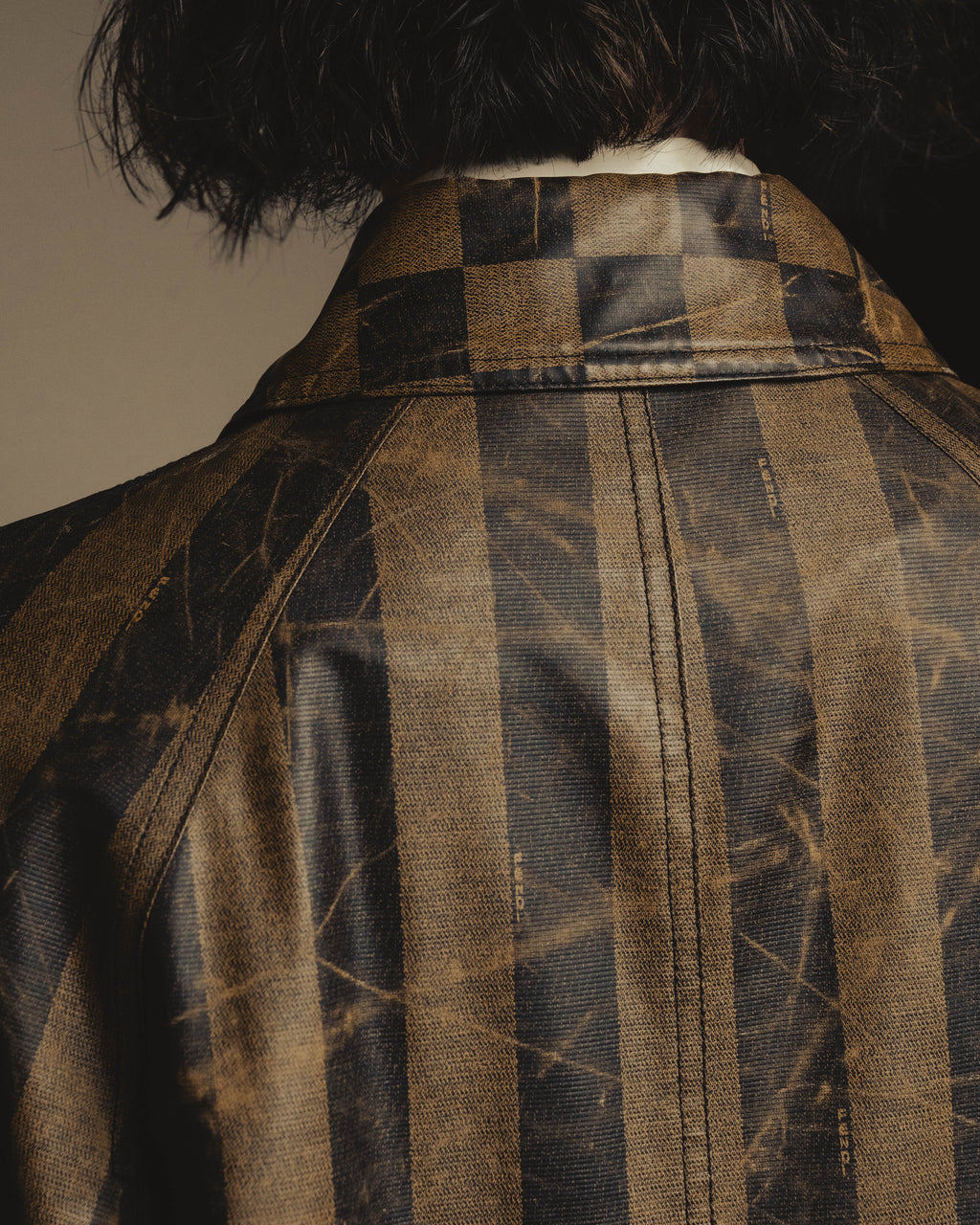 "FENDI" 90's Graphic patterned long coat