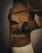 -SPECIAL- “GUCCI” 70’s-80’s Bovine suede bomber jacket