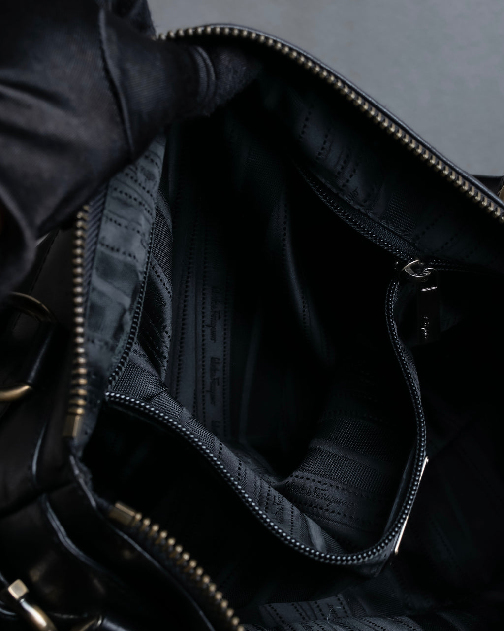 "Salvatore Ferragamo" Gancini motif leather one-handle bag