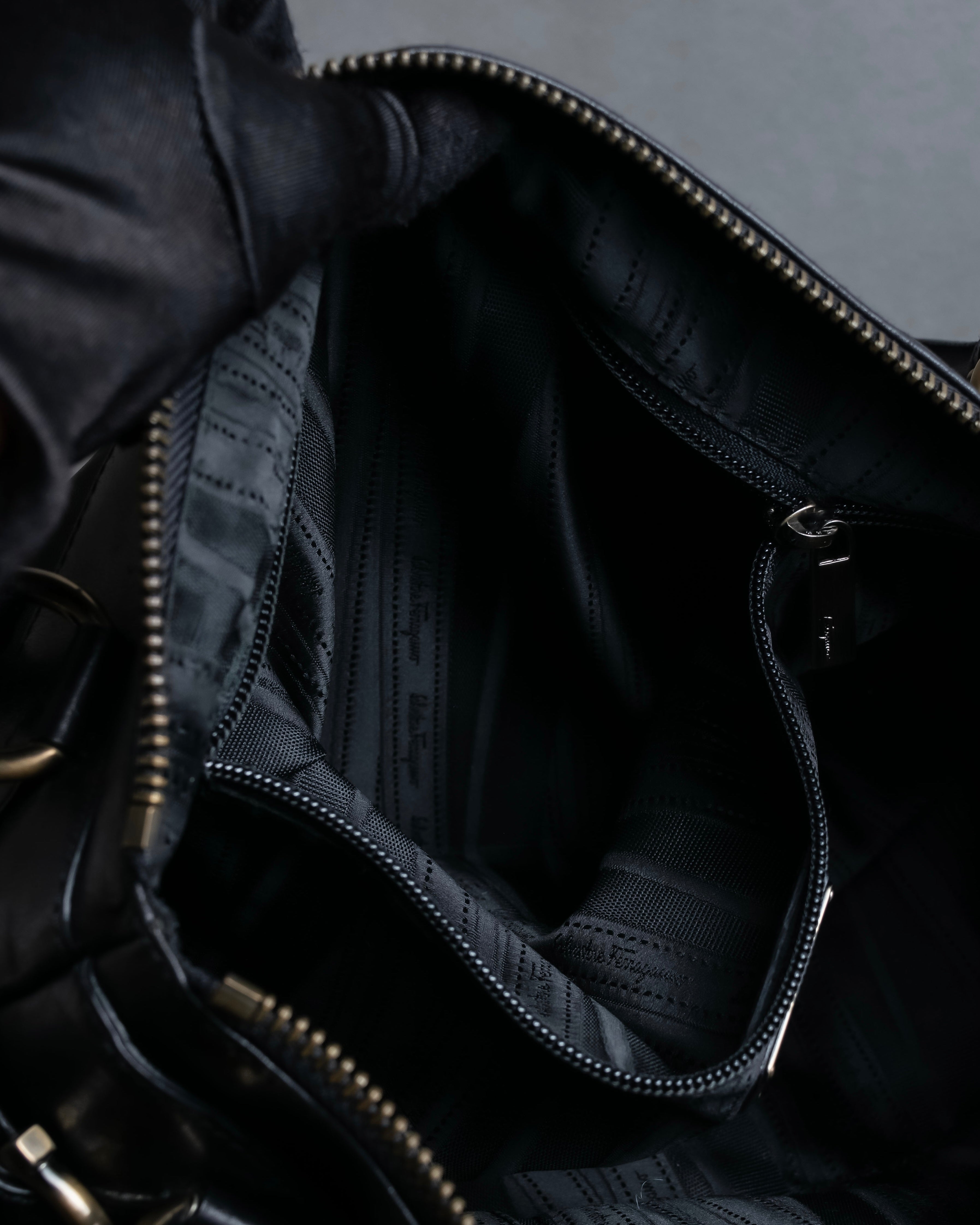 "Salvatore Ferragamo" Gancini motif leather one-handle bag