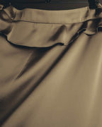 "GIORGIO ARMANI" 90's-00's Draped silk sleeveless top and skirt set