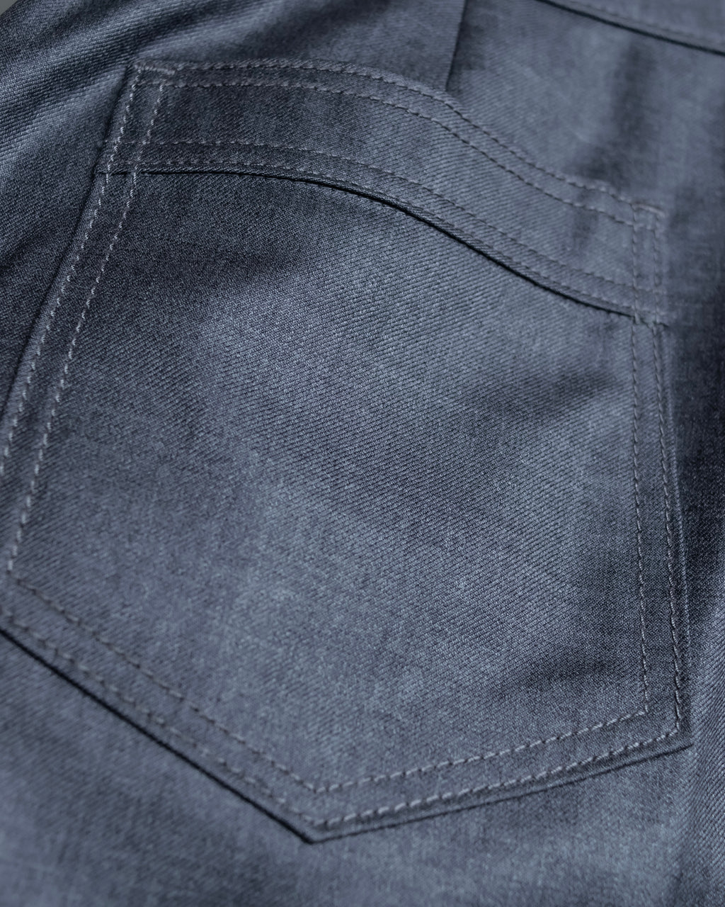 "CHANEL" 100% wool wide tapered slacks