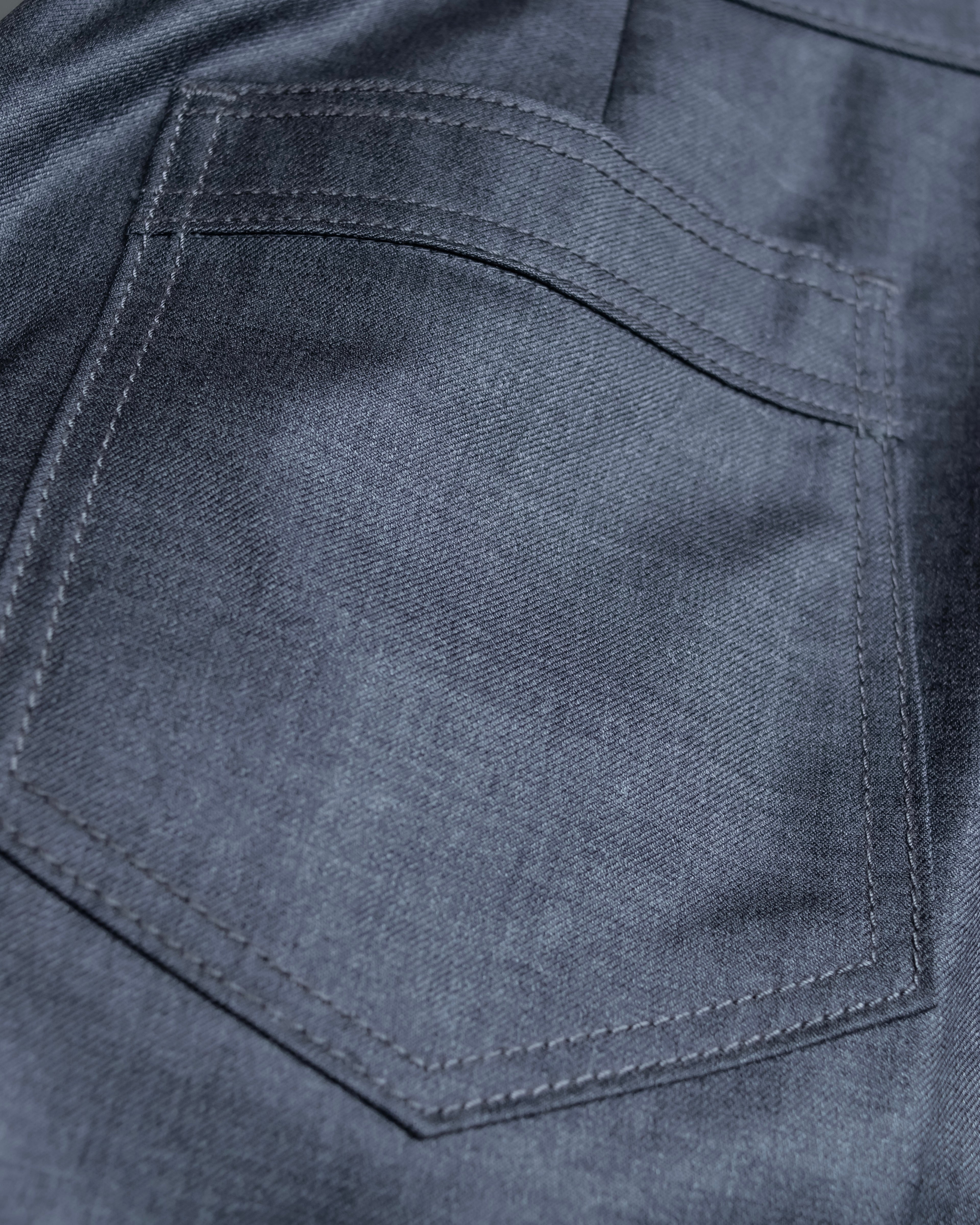 "CHANEL" 100% wool wide tapered slacks