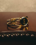 -SPECIAL- "Yves Saint Laurent" 80's-90's Iconic cassandre logo vintage bangle