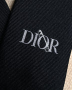 “DIOR” 2019- Logo embroidered narrow tie