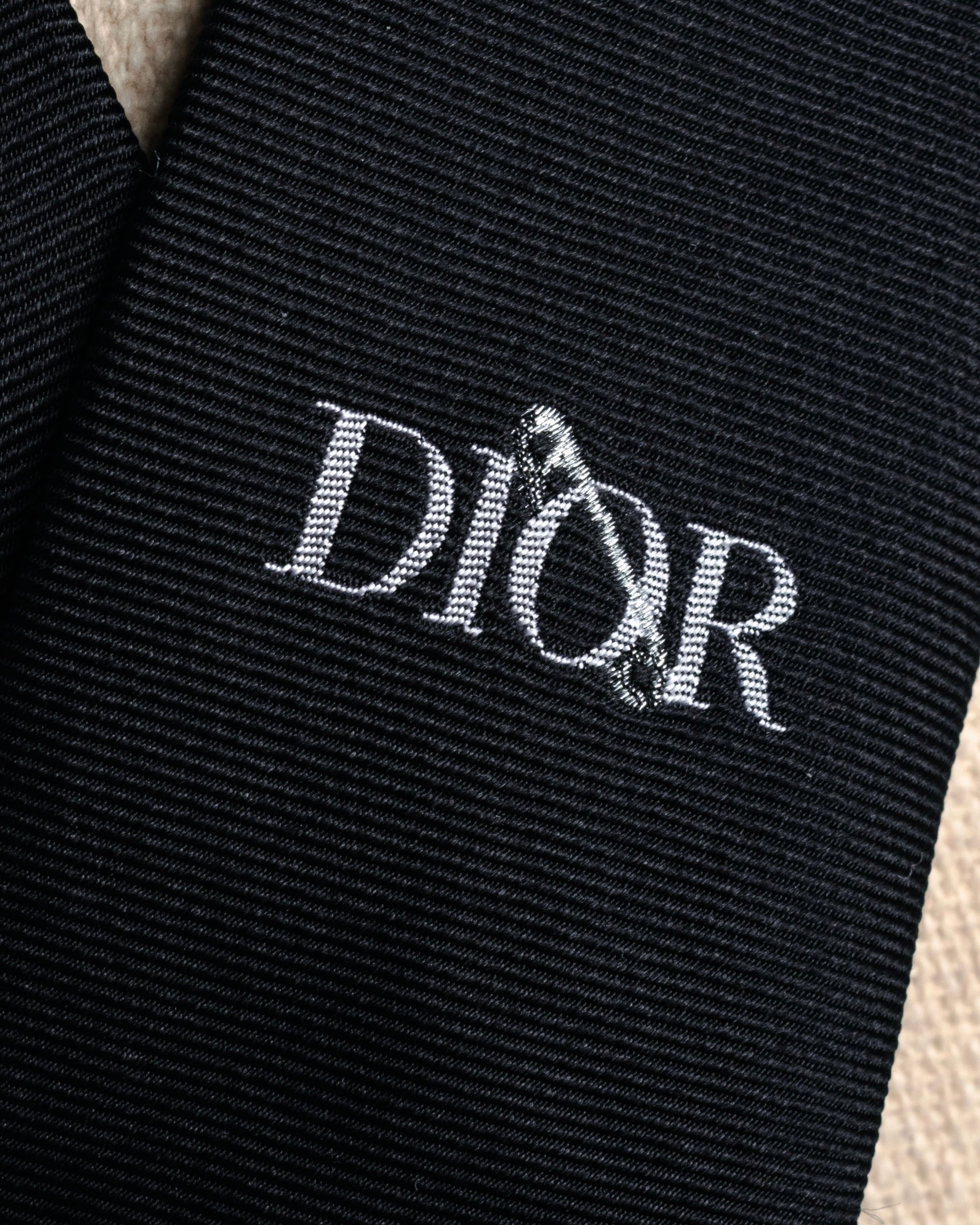 “DIOR” 2019- Logo embroidered narrow tie