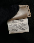 –SPECIAL– “HERMES” 90’s-00’s Concealed placket wool zip coat