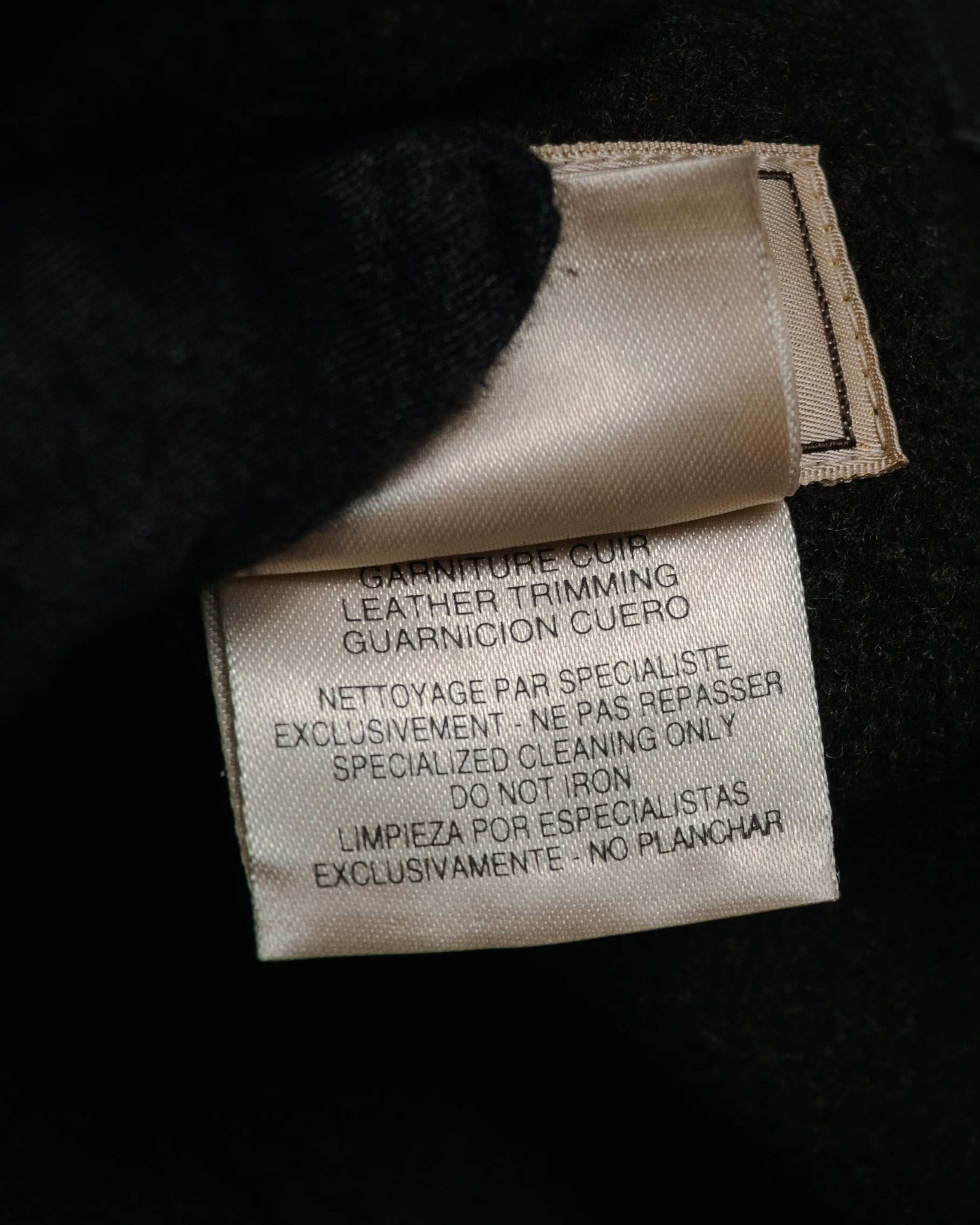 –SPECIAL– “HERMES” 90’s-00’s Concealed placket wool zip coat