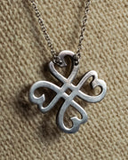 "Tiffany&Co" Clover motif silver 925 necklace