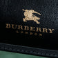 "BURBERRY" Nova check & horse riding knight pattern leather notebook cover