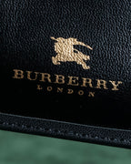"BURBERRY" Nova check & horse riding knight pattern leather notebook cover