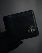 "GUCCI" 10’s-20’s Bee motif bi-fold leather wallet