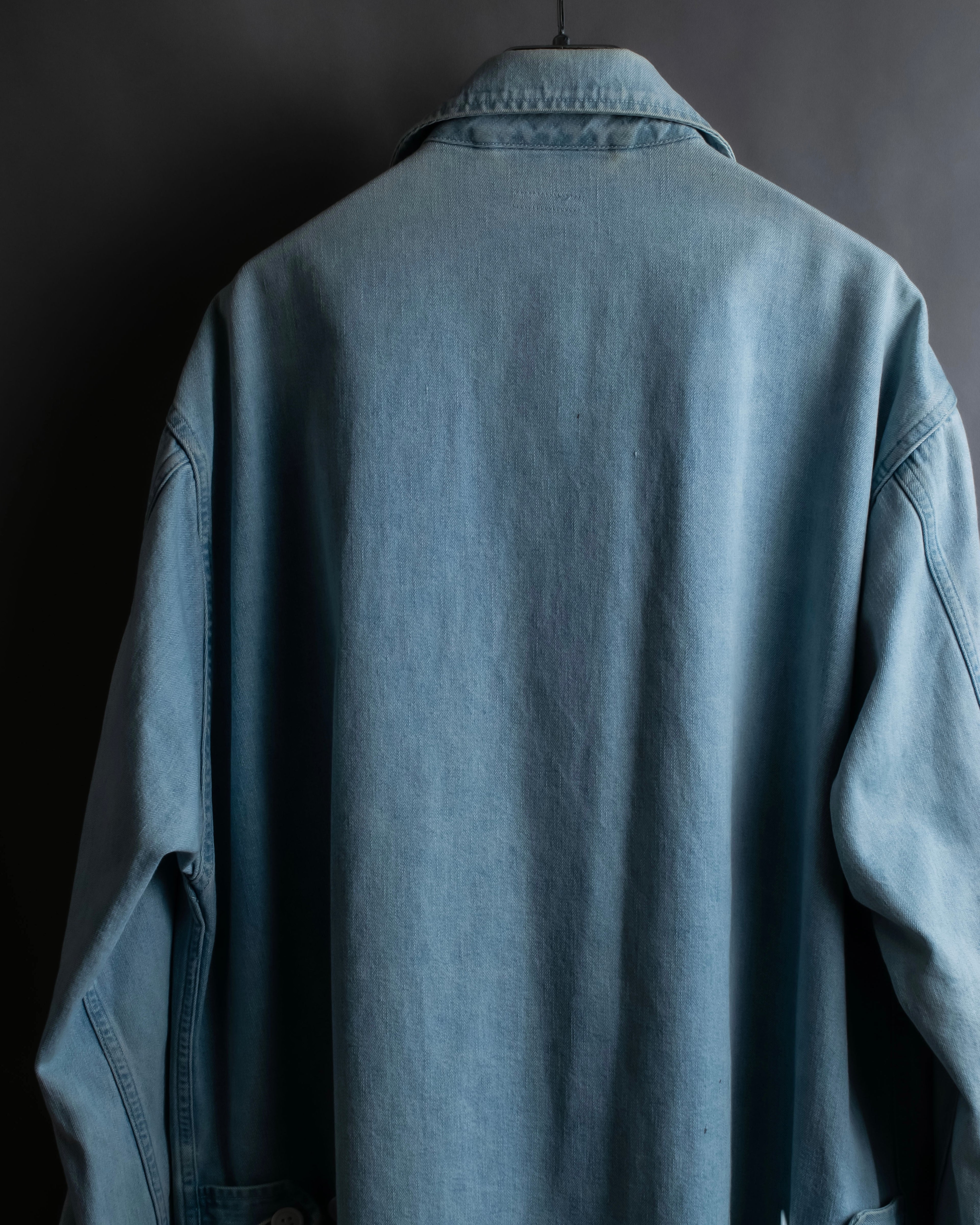 "COMOLI" Flap pocket design oversized denim jacket