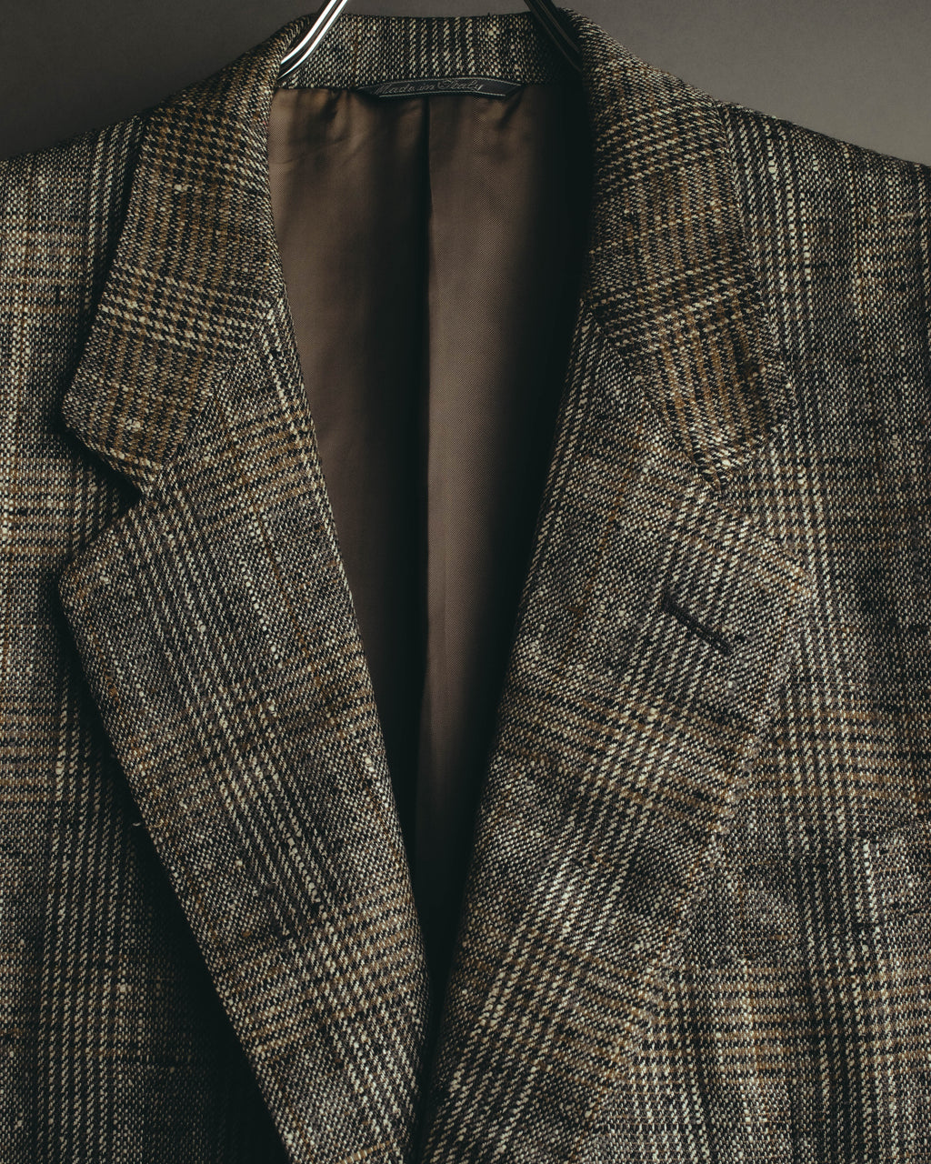 "Ermenegildo Zegna" 80's-90's Textured silk single-breasted blazer