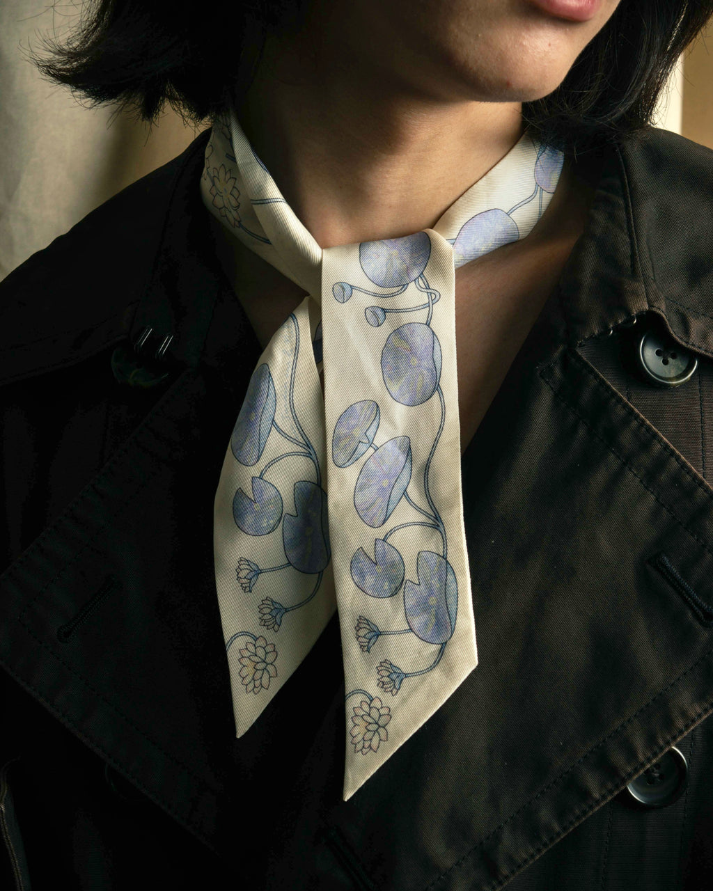 "HERMES" Un Jardin Sur le Nil silk twilly scarf