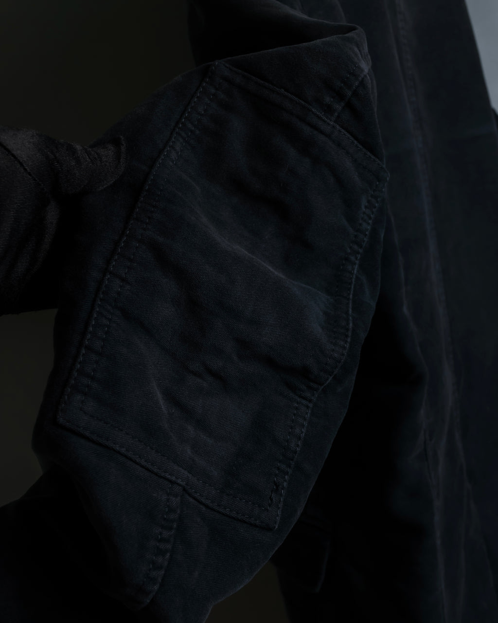 "BURBERRY" Garment dyed faded hunting design coat