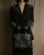 "LOEWE" Gate top handle 2way leather bag