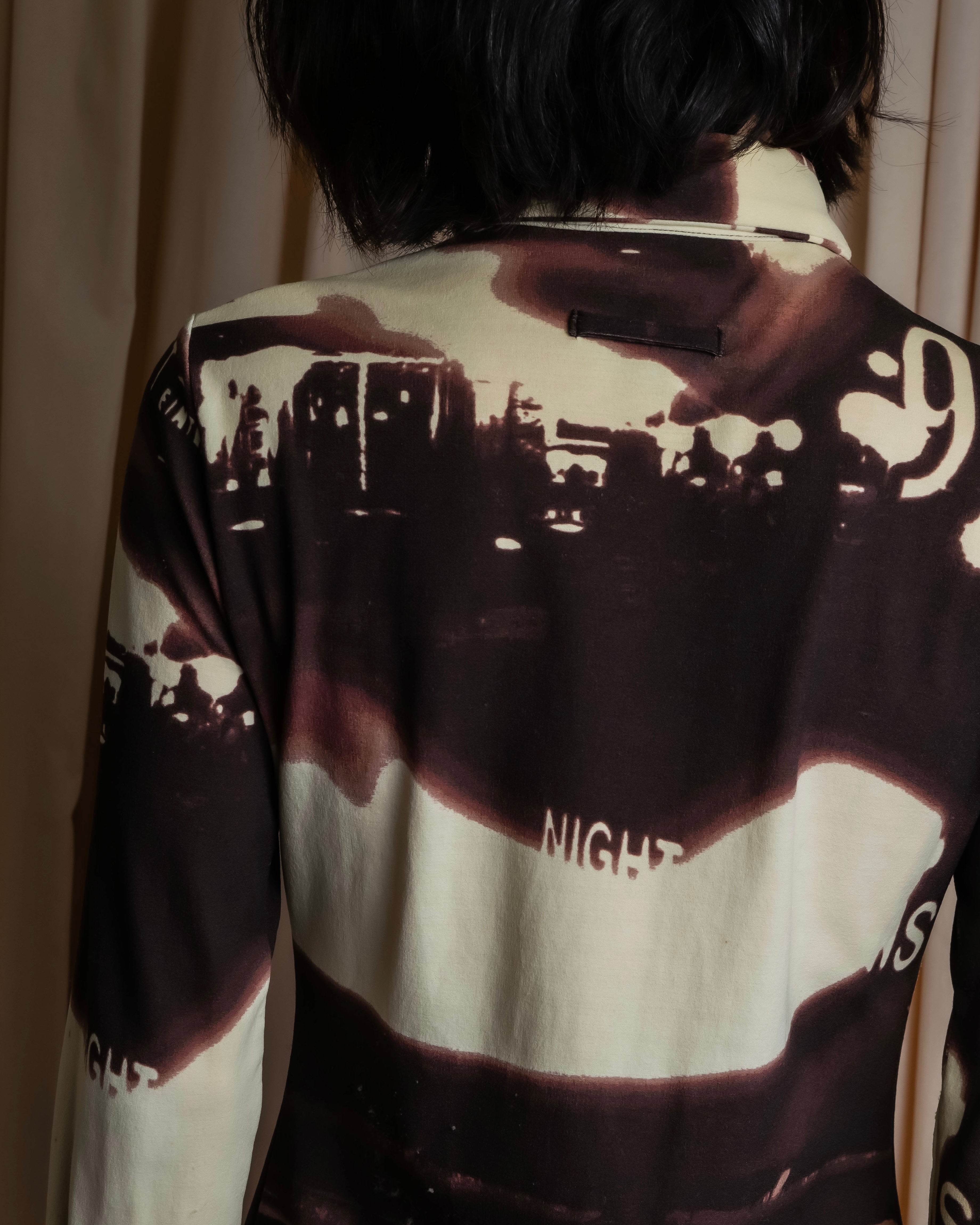 "JEAN PAUL GAULTIER" City night view graphic shirt