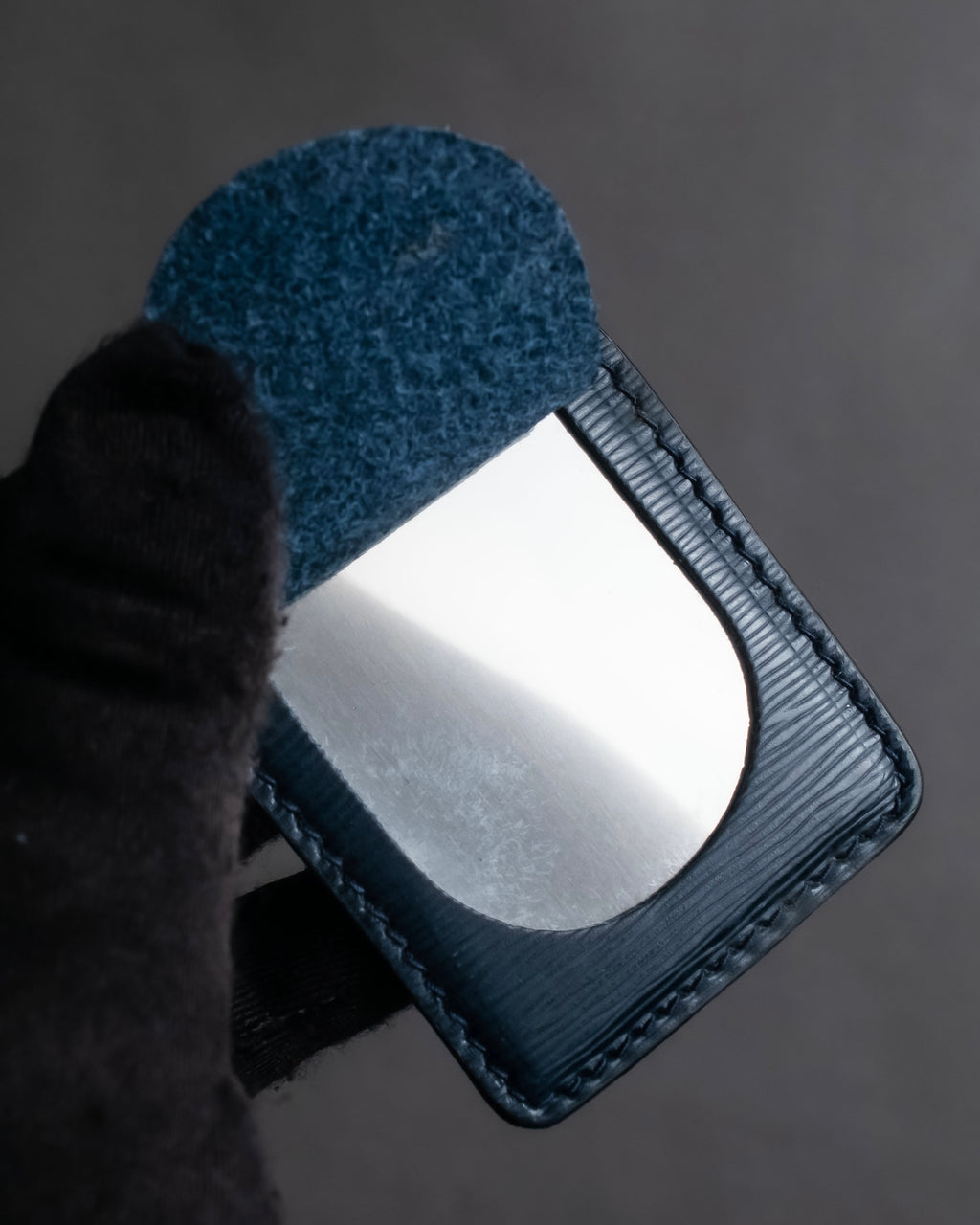 "Chloe" Trapezoid design embossed leather hand bag