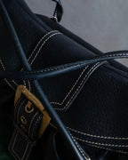 "CELINE" Gold buckle design large shoe bag shoulder bag