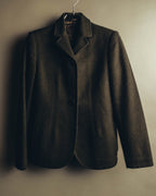"PRADA" 90's-00's Quilted wool tailored jacket