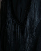 "sacai" Wig design sheer hooded pullover