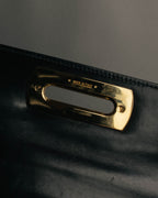 "Salvatore Ferragamo" 90's-00's Classic gancini leather top handle bag