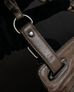 "BALENCIAGA" Three-way chain leather shoulder bag