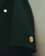 "Yves Saint Laurent" late 80's-early 90's Structured wool mohair double breasted coat