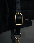 “HERMES“ 90’s Stirrup motif double tour bracelet