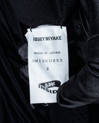 "ISSEY MIYAKE" 01AWRough knit fringe design cardigan