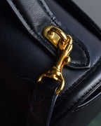 "PIERRE BALMAIN" Horizontal design grain leather 2way shoulder bag