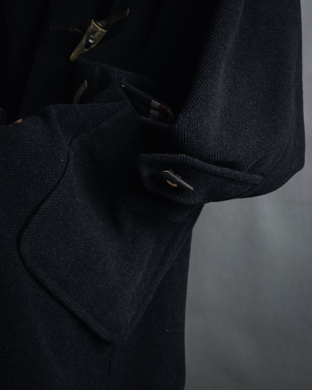 "Burberrys" 90’s heritage duffle coat with check-lined hood