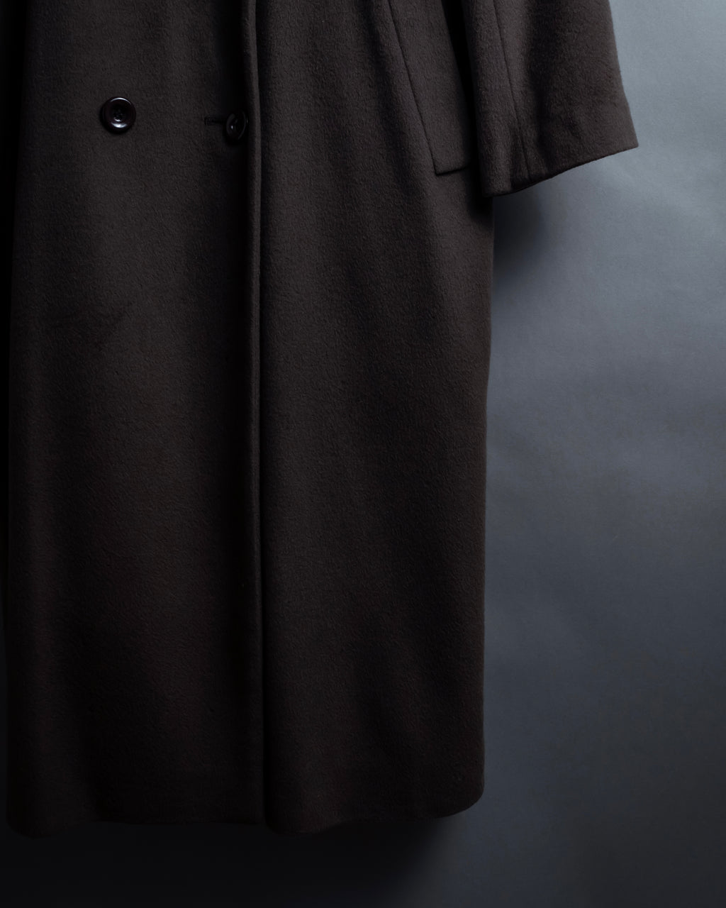 "Vintage 100% pure cashmere long chester coat"