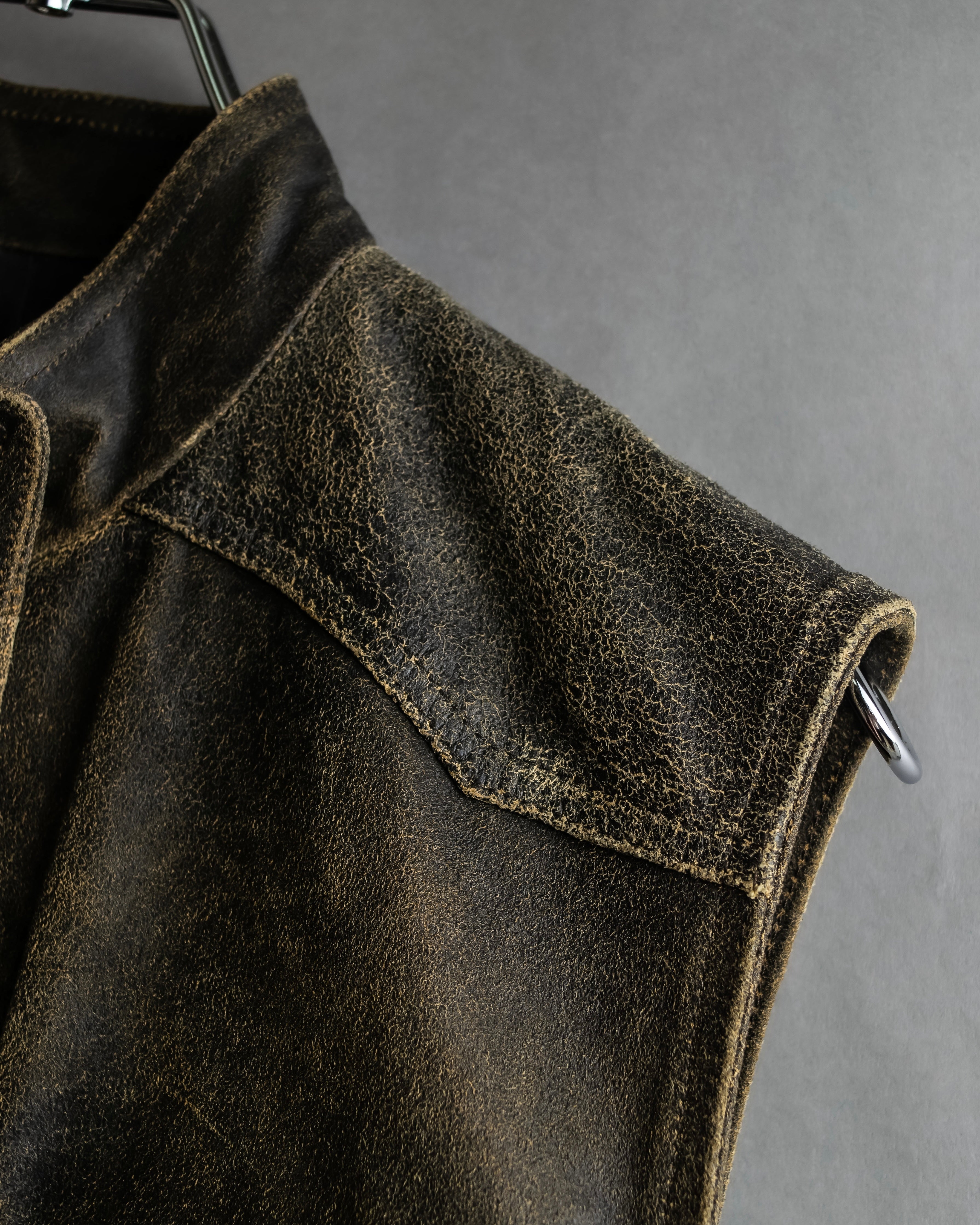 "CHANEL" 2000AW Karl Lagerfeld period calf leather vest