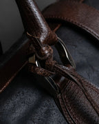 "BALENCIAGA" Circle lock design leather doctor bag