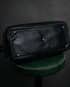 “pierre cardin” 80’s-90’s Ostrich leather structured doctor bag