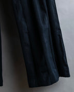 "ISSEY MIYAKE FETE" Fabric change stripe pattern wide slacks