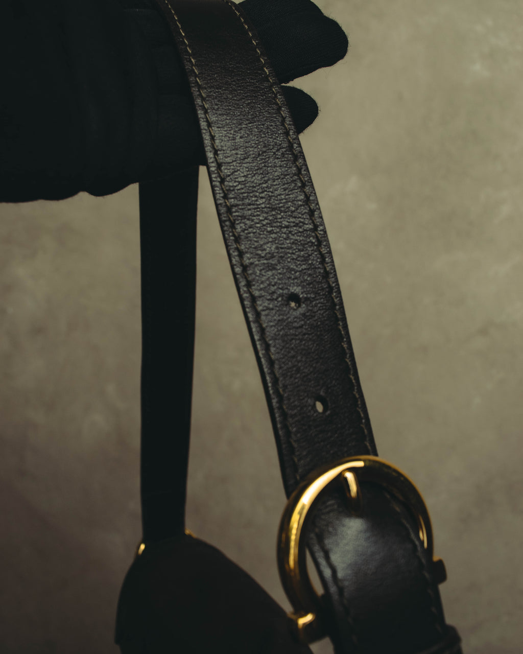 "Salvatore Ferragamo" 00's-10's Gancini leather shoulder bag