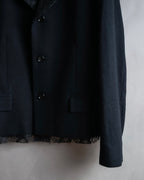 "tricot COMME des GARCONS" 
2001AW Lace-switched design tailored jacket