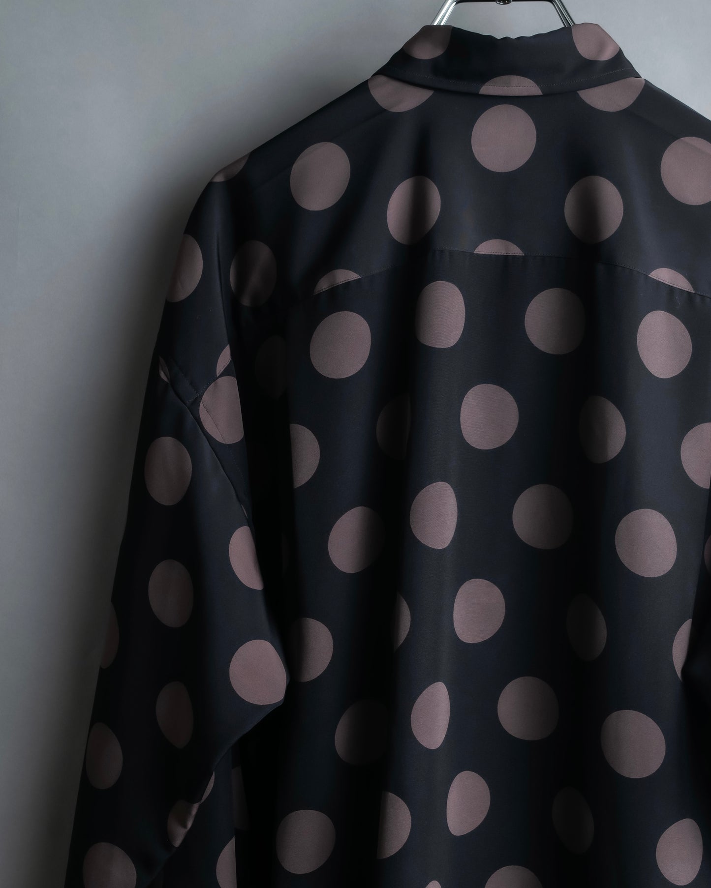 "JOHN LAWRENCE SULLIVAN" 19SS dot pattern oversized shirt